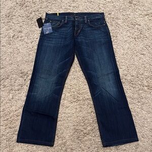 NWT Meltin’ Pot Men's Mark Style Blue Jeans Dark Wash 36 W 34 L